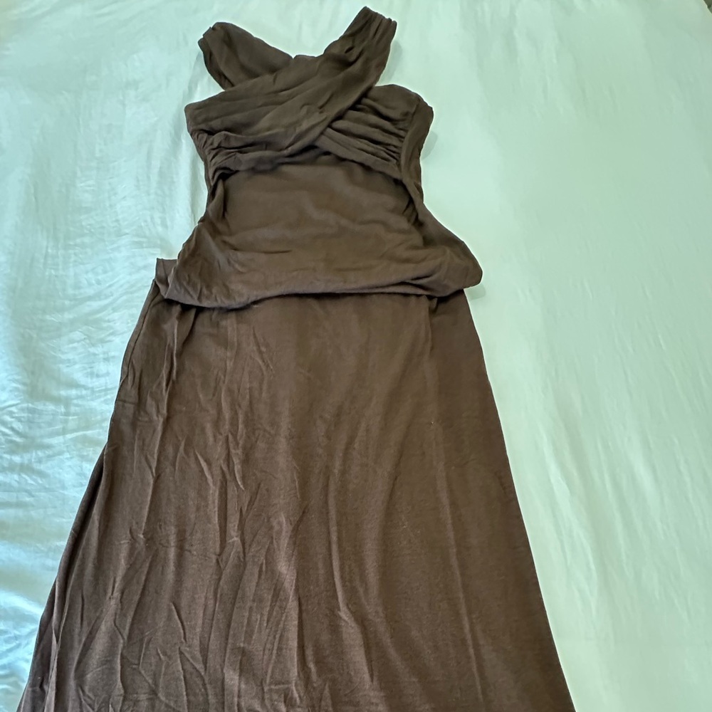 Chic Update Convertible Ruched Long Dress - Picture 9 of 11